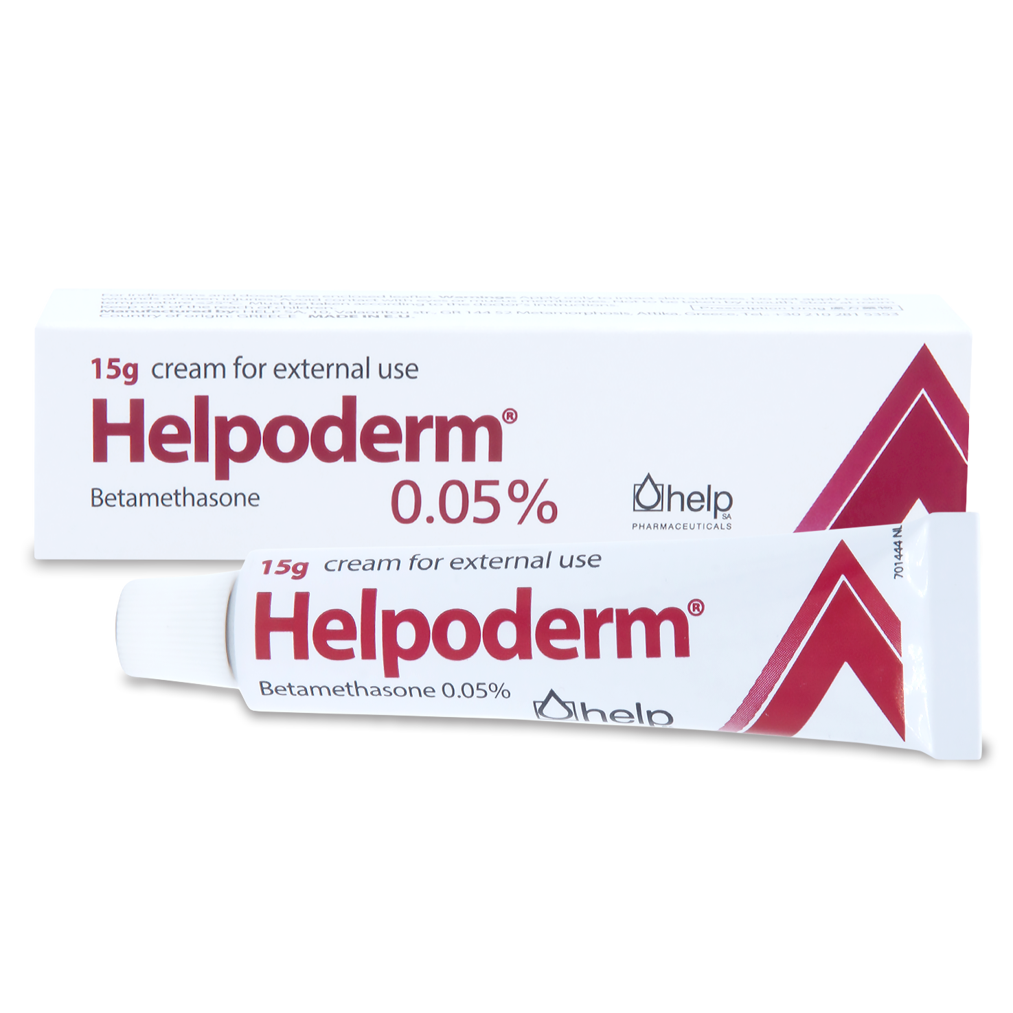 Helpoderm Cream 0.05% (Betamethasone) Tube x 15g (P1S1S3)